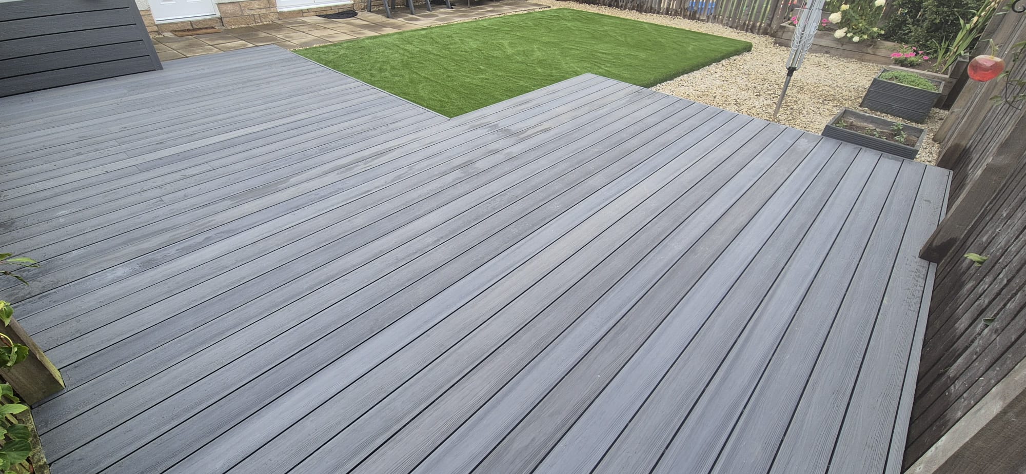 Finished decking by JV Handyman & Garden Services