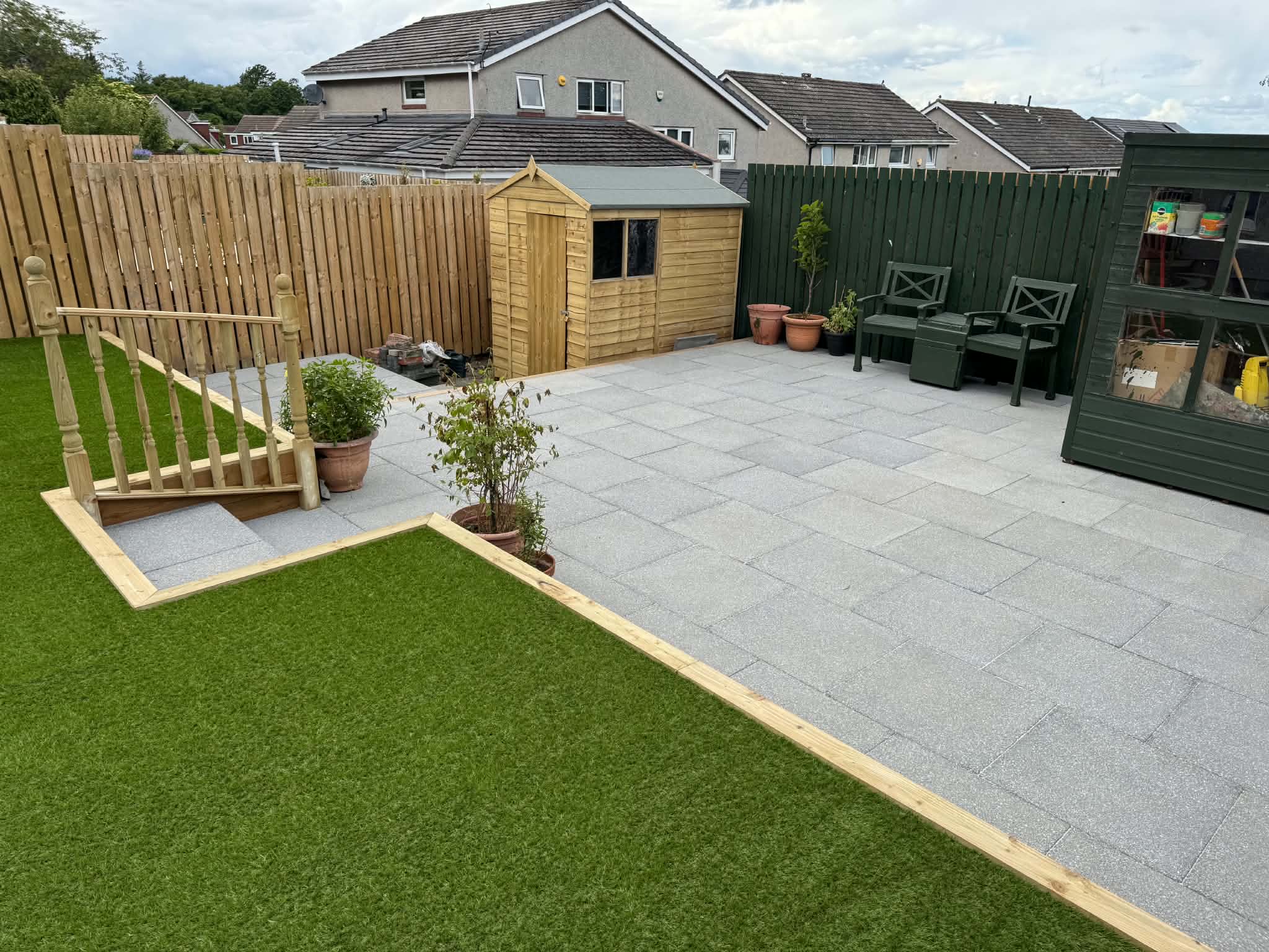Hard and soft landscaping work carried out by JV Handyman & Garden Services