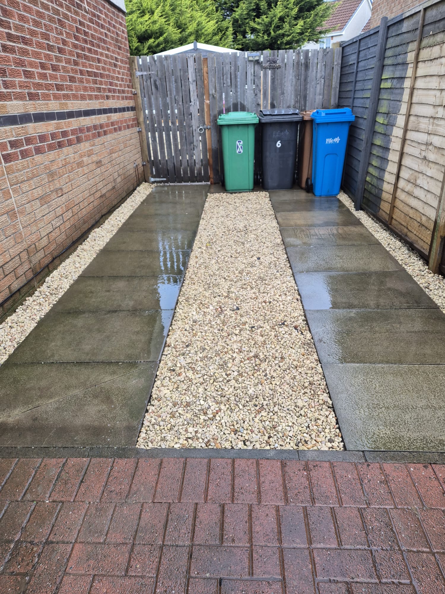 Result of pressure washing by JV Handyman & Garden Services