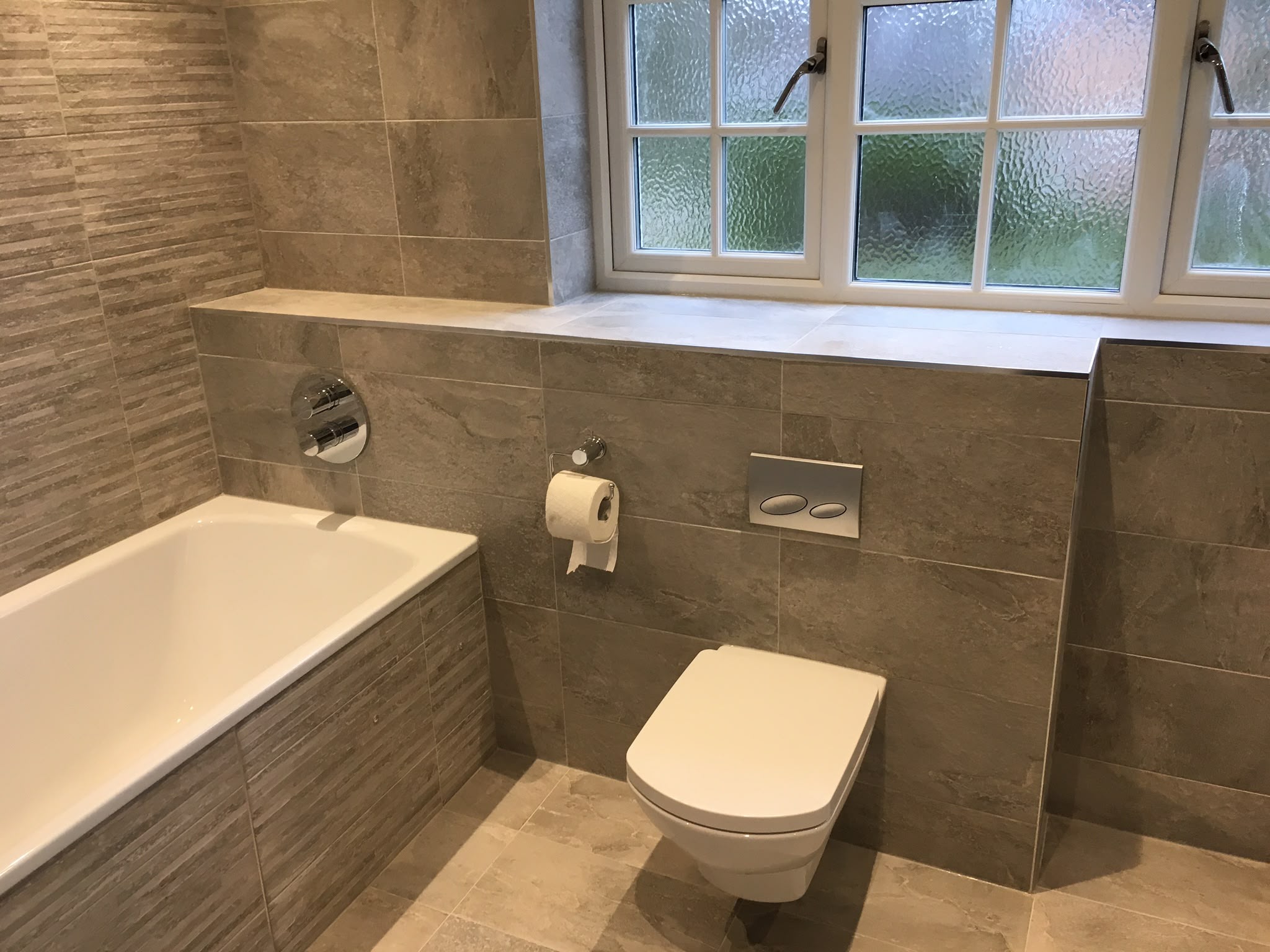 Completed bathroom from our own installation work