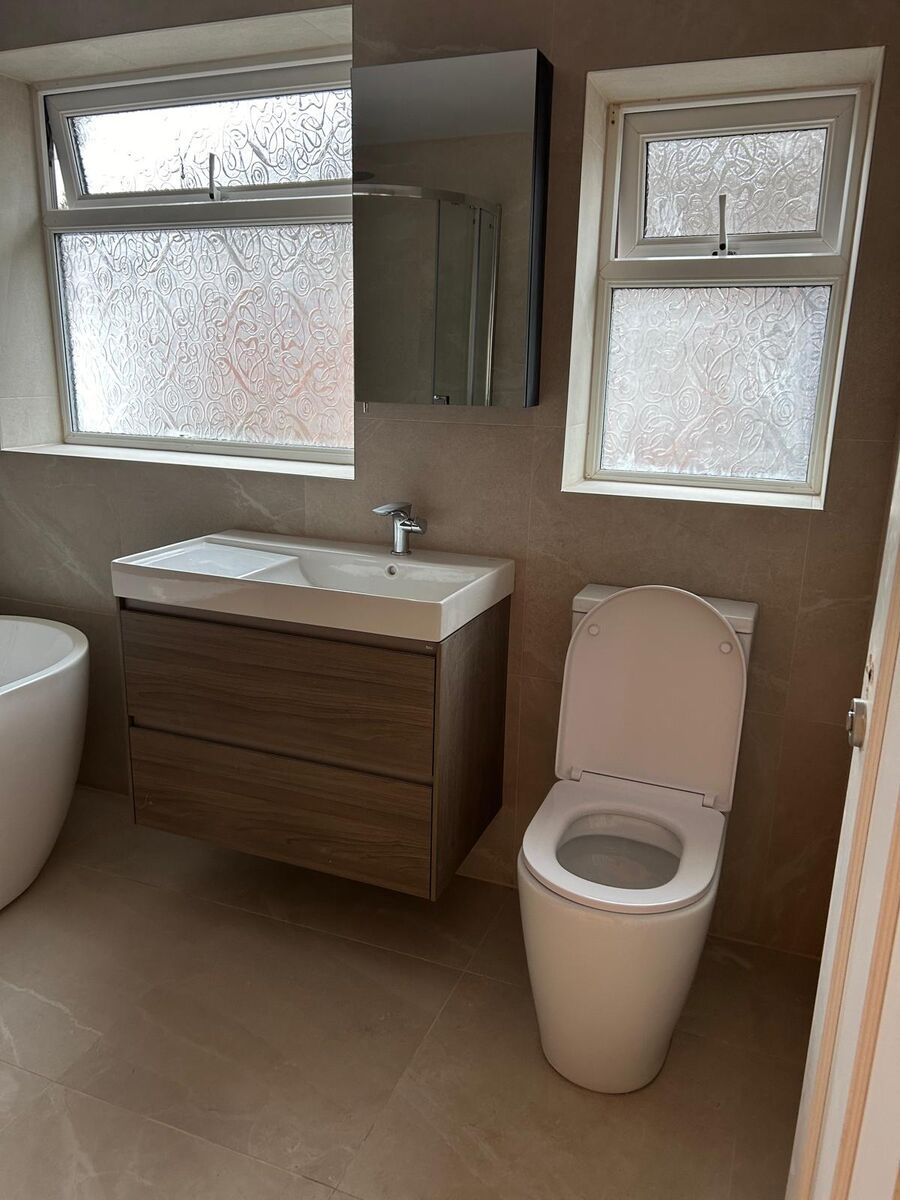 Finished bathroom fitted by Fylde Bathrooms