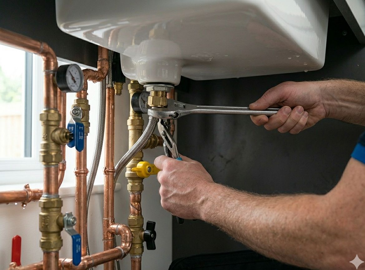 Example of our finished plumbing work