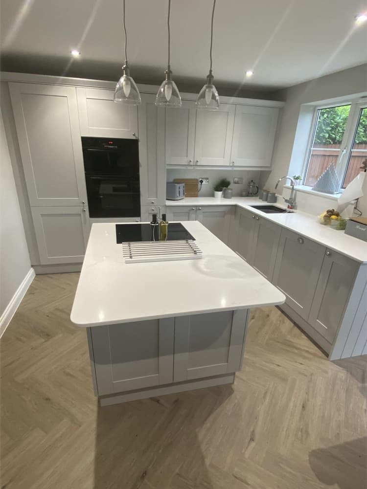 Finished kitchen installation by Truscon