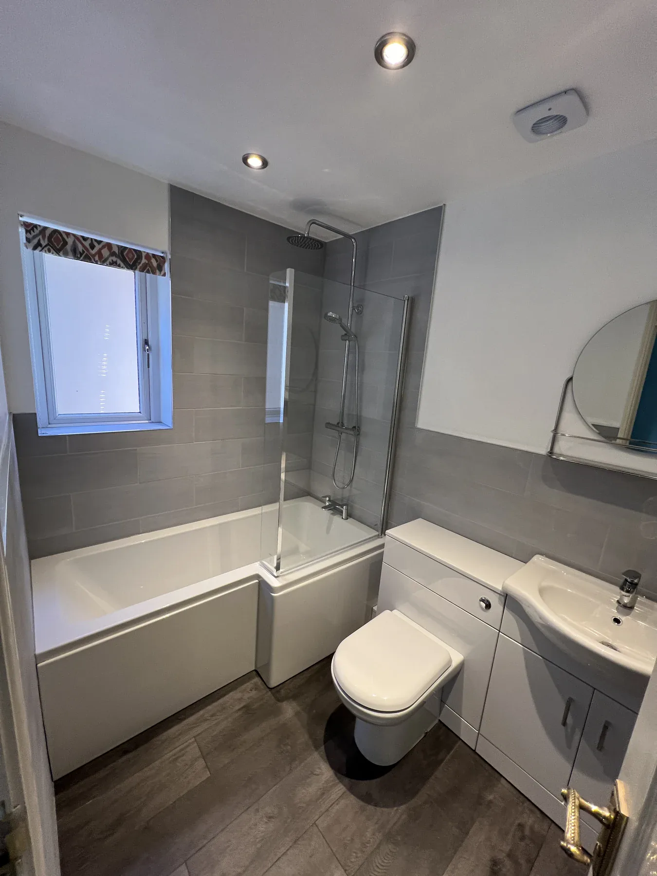 Bathroom wall tiling and shower finish completed by Truscon