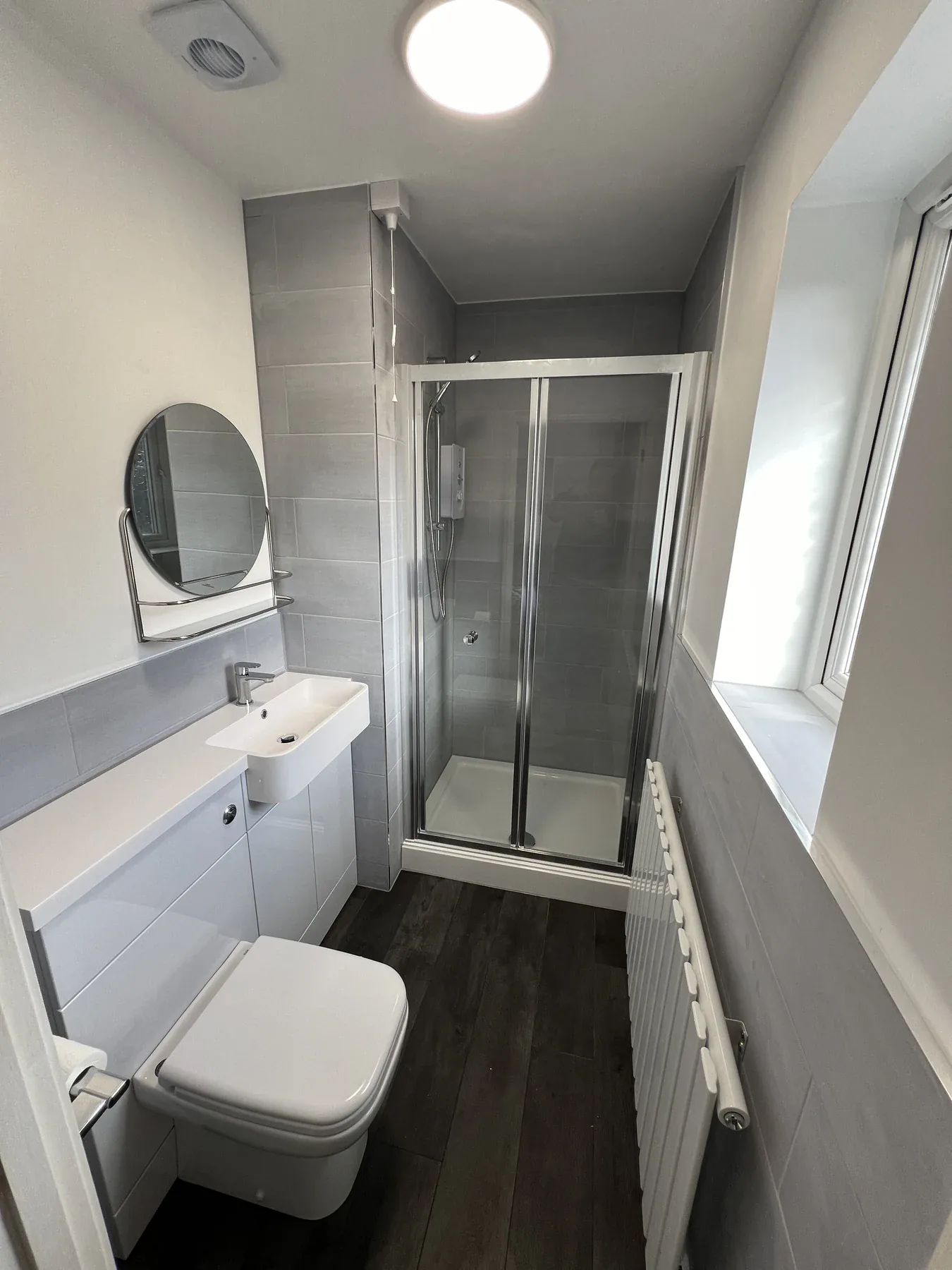 Finished bathroom installation by Truscon