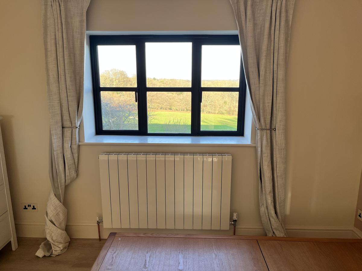 Finished central heating job carried out by Optimum HVAC