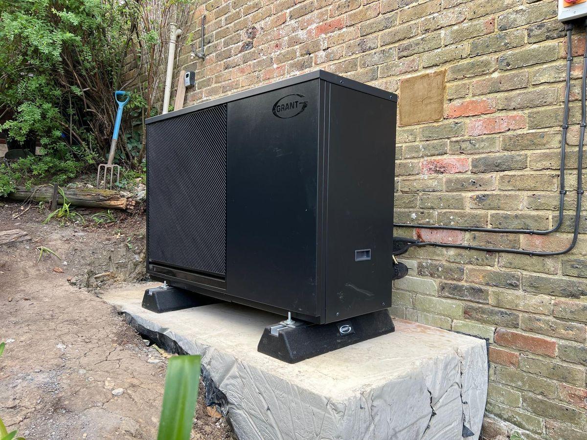 Grant heat pump installation completed by Optimum HVAC